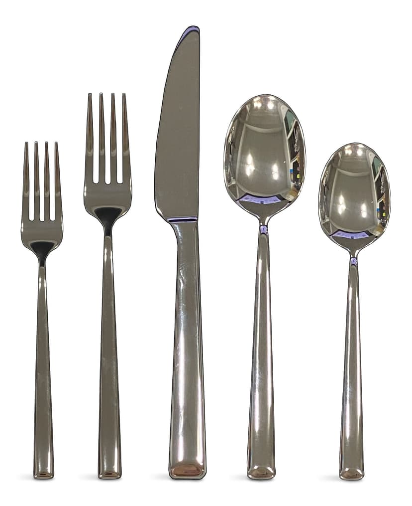 PADERNO Alberton Mirror Finish Stainless Steel Flatware Set, 60-pc