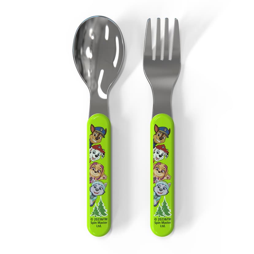Zak Designs Paw Patrol Flatware Set with Fork & Spoon, 2-Pc