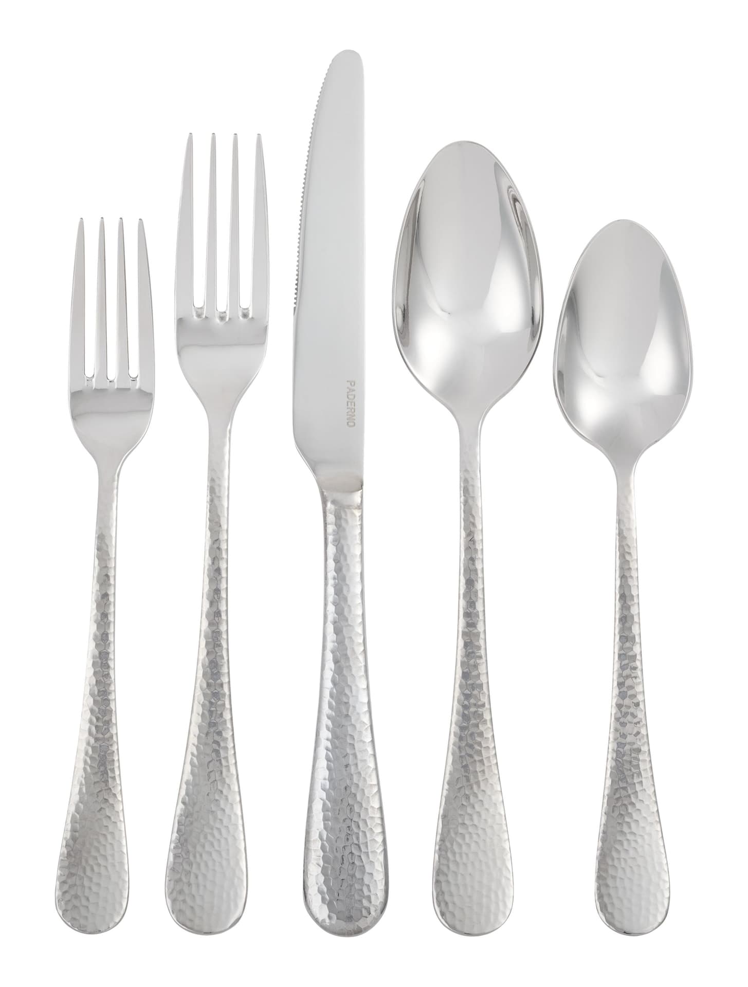 PADERNO Hammered Flatware Set, Serves 4, 20-pc
