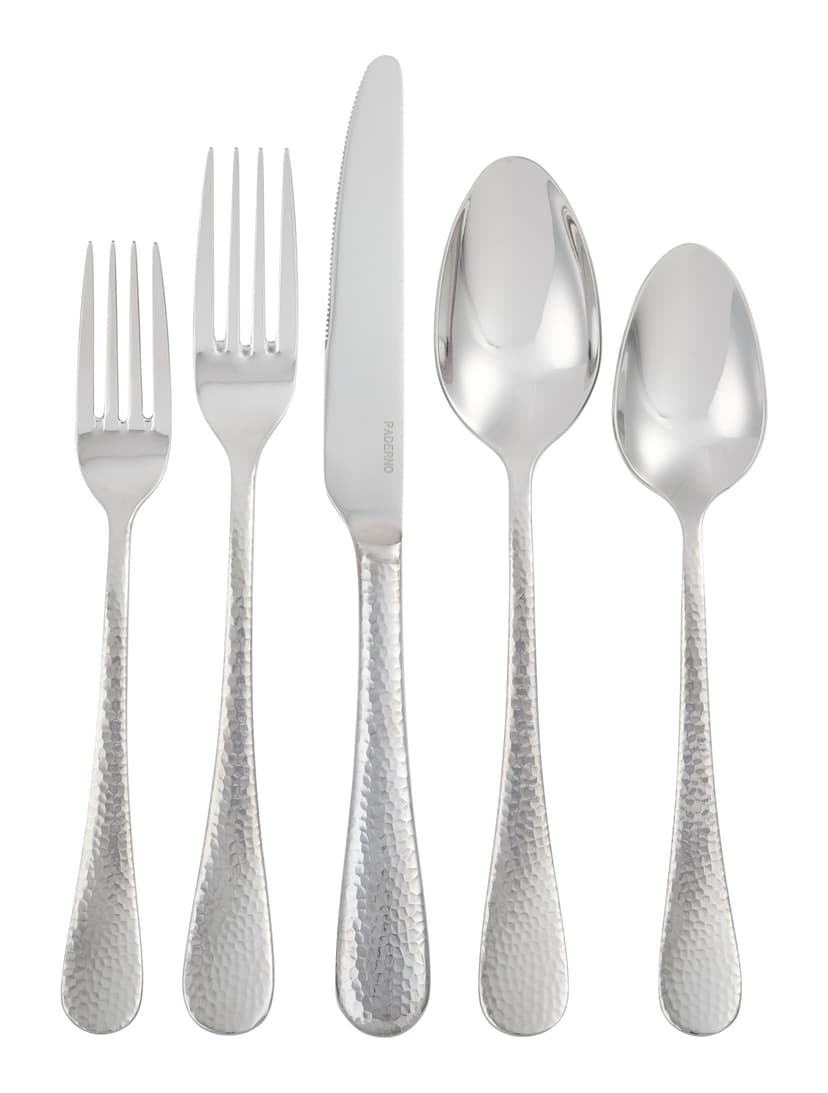 PADERNO Hammered Flatware Set, Serves 4, 20-pc