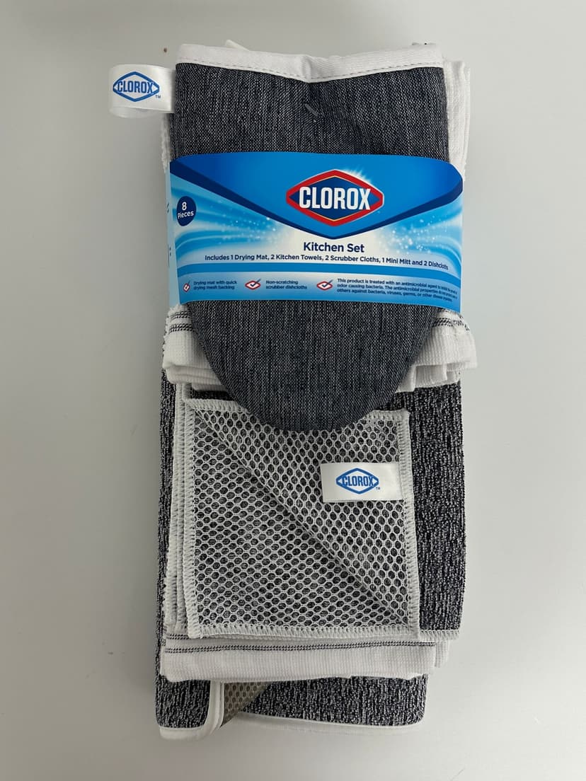 Clorox Kitchen Set with Mats, Mitts, and Cloths, 8-pc