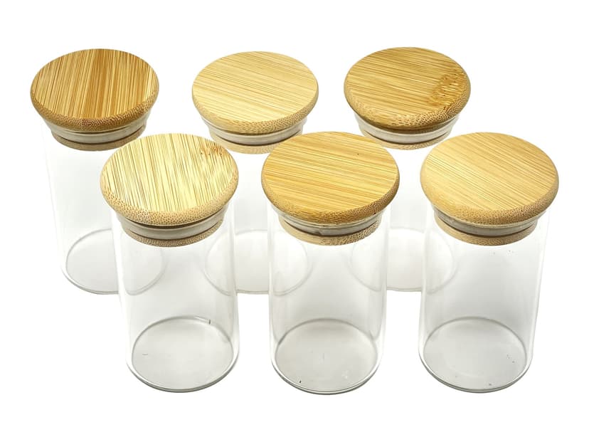 Kamenstein Bamboo Lid Spice Jars Set, 6-pc