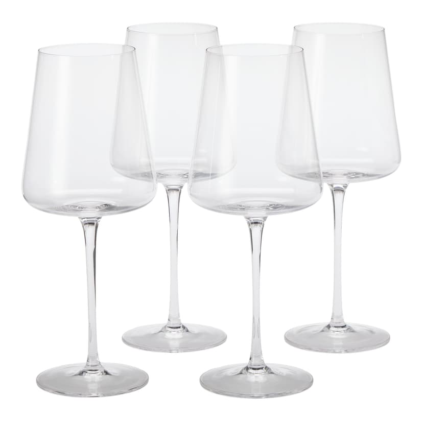 CANVAS Modern Lead-Free Stemmed Wine Glass Set, 4-pk