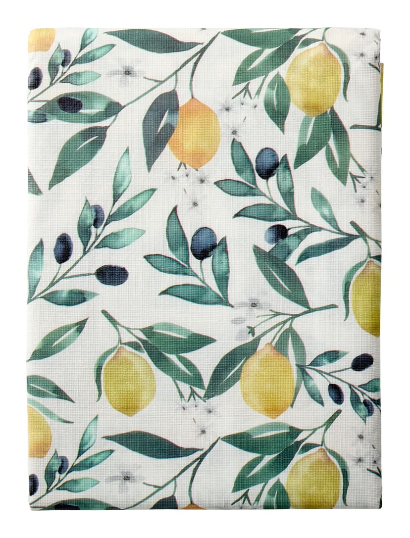 CANVAS Indoor/Outdoor Citrus PEVA Table Cloth, 60-in x 84-in