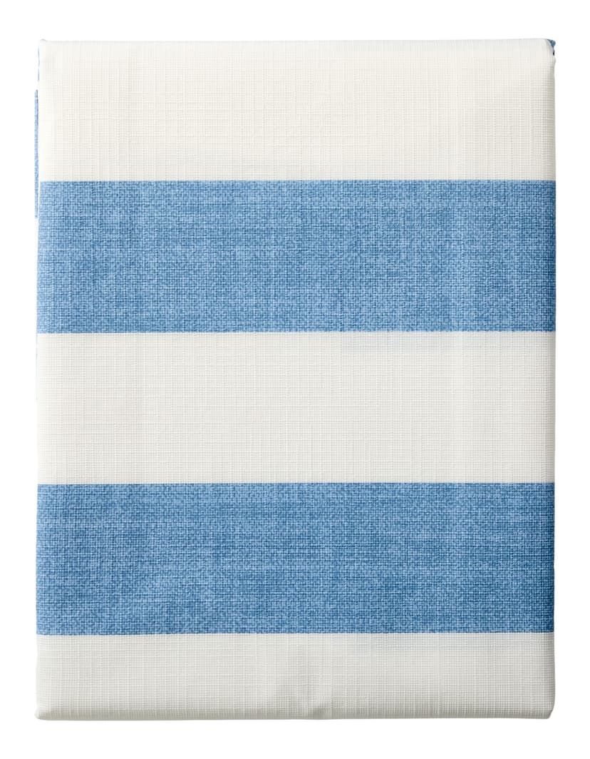 CANVAS Indoor/Outdoor Stripe PEVA Table Cloth, 60-in x 84-in