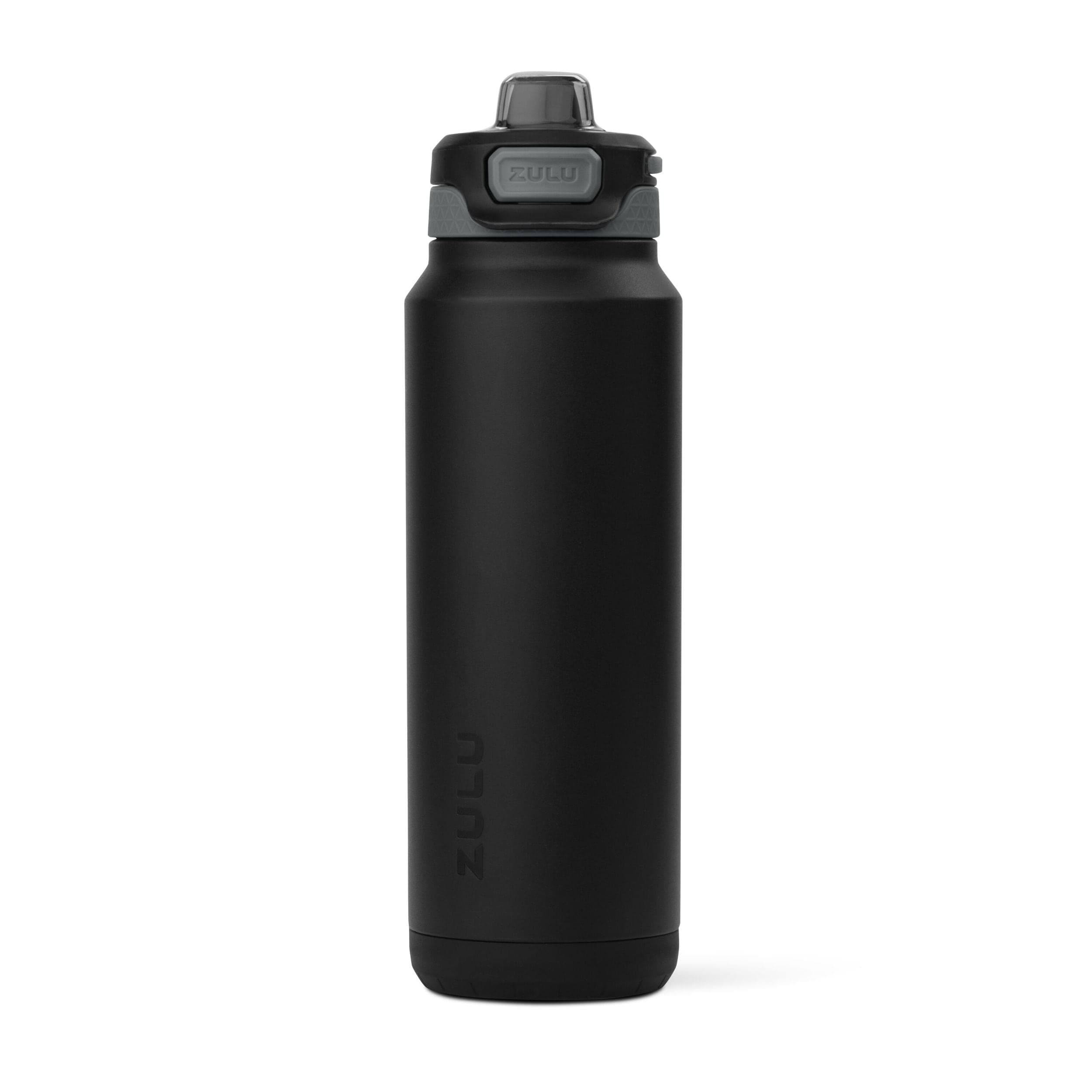 Zulu Powerfill Pro Vacuum Insulated Stainless Steel Bottle, 32-oz, Black, with Quick Fill Lid