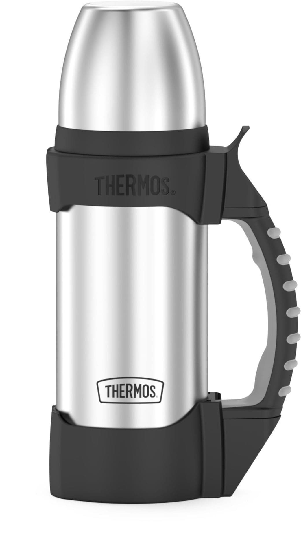 Thermos The Rock Stainless Steel Insulated Beverage Bottle, 1-L, with Handle