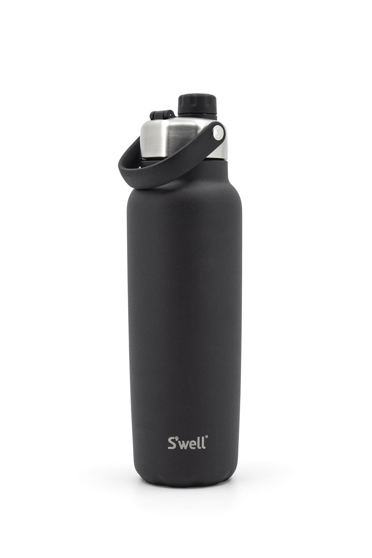 S'well Explorer Insulated Stainless Steel Hydration Bottle, 40-oz, Black, with Chug Lid, BPA Free