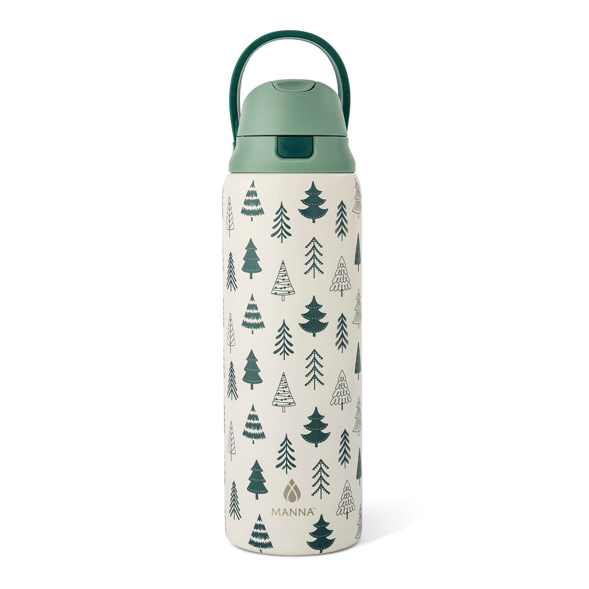 Manna Hydra 946-mL Steel Bottle with Nordic Tree Design