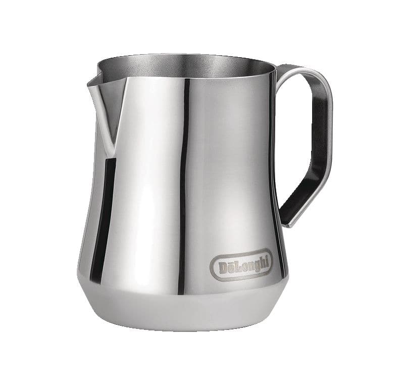 DeLonghi Narrow Spout Milk Frothing Jug, Stainless Steel, 350mL