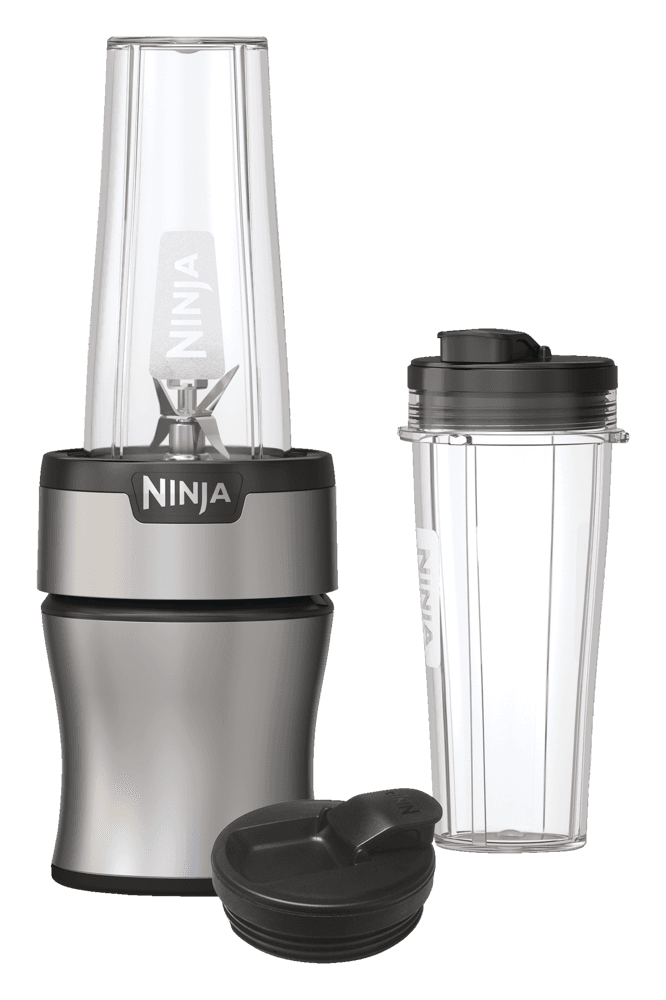 Ninja® Nutri Personal Blender with 2 Travel Jars, Silver, 591mL