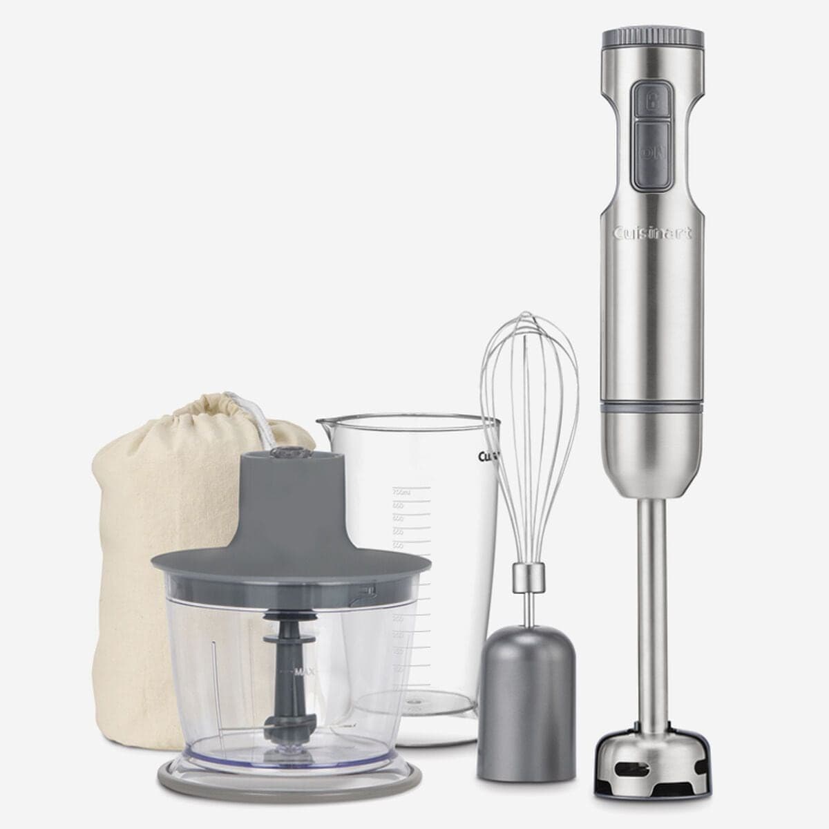 Cuisinart® SmartStick® 2-Speed Corded Hand Blender w/ Chopper & Whisk Attachments, Stainless Steel