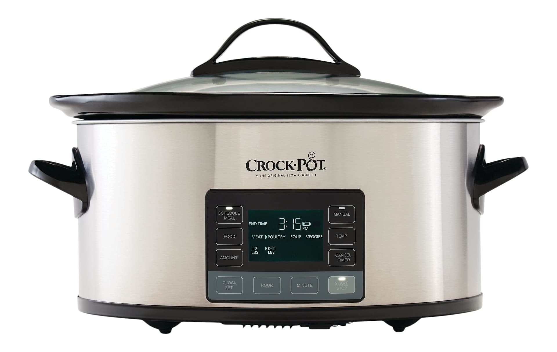 Crock-Pot 6-Quart MyTime Digital Programmable Slow Cooker, Stainless Steel, 5.7 L