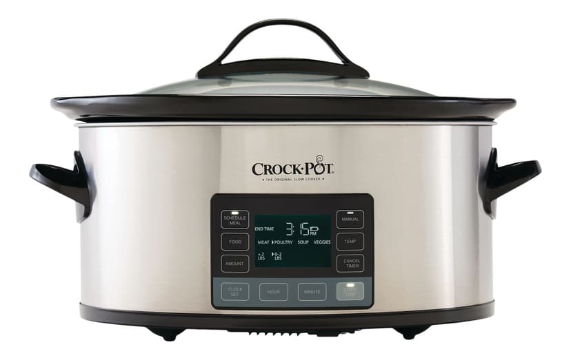 Crock-Pot 6-Quart MyTime Digital Programmable Slow Cooker, Stainless Steel, 5.7 L