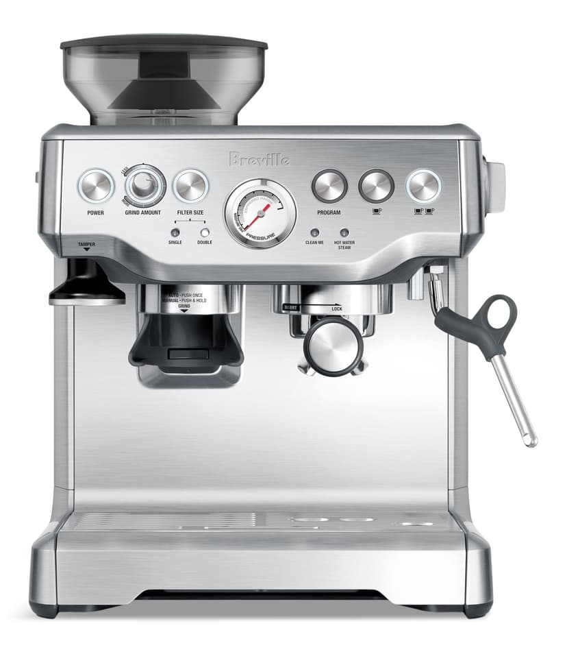 Breville Barista Express® Semi-Automatic Espresso Machine with Integrated Conical Burr Grinder, BES870BSS, Brushed Stainless Steel