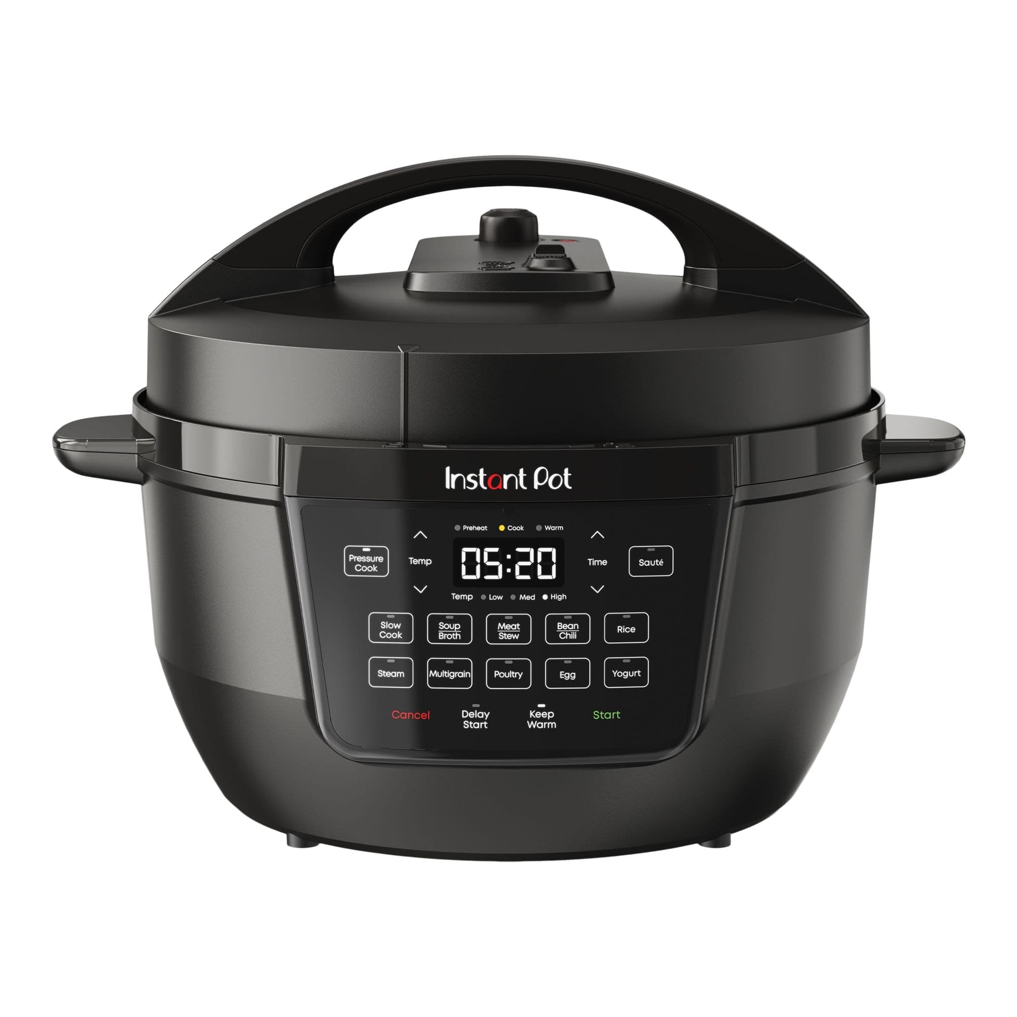 Instant Pot Wide Base Pressure Cooker with Easy Release, 7.5-qt