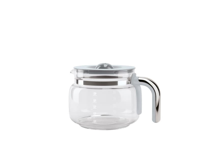 SMEG Glass Carafe with Plastic Handle and Lid, 10-Cup