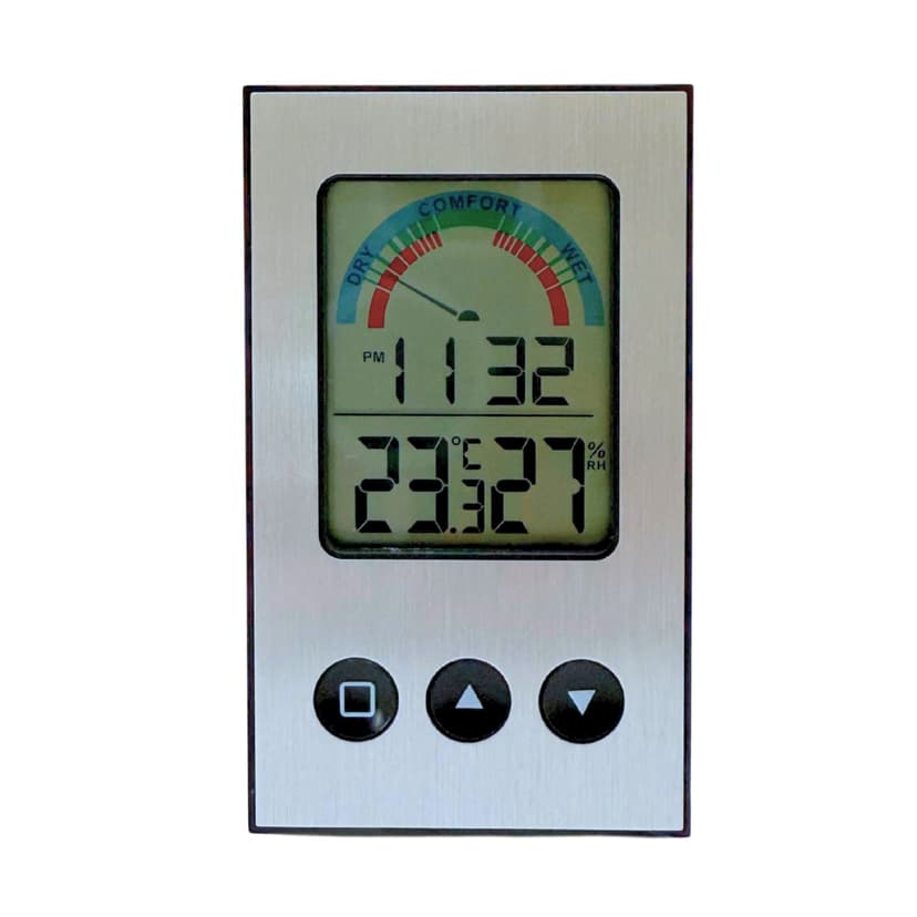 La Crosse Stainless Steel Indoor Thermometer/Hygrometer