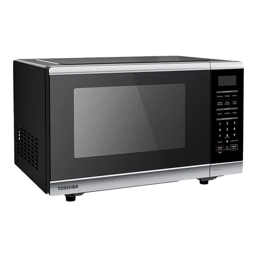 Toshiba Countertop Microwave, 1100 W, Stainless Steel Smart Sensor, 1.3-cu-ft