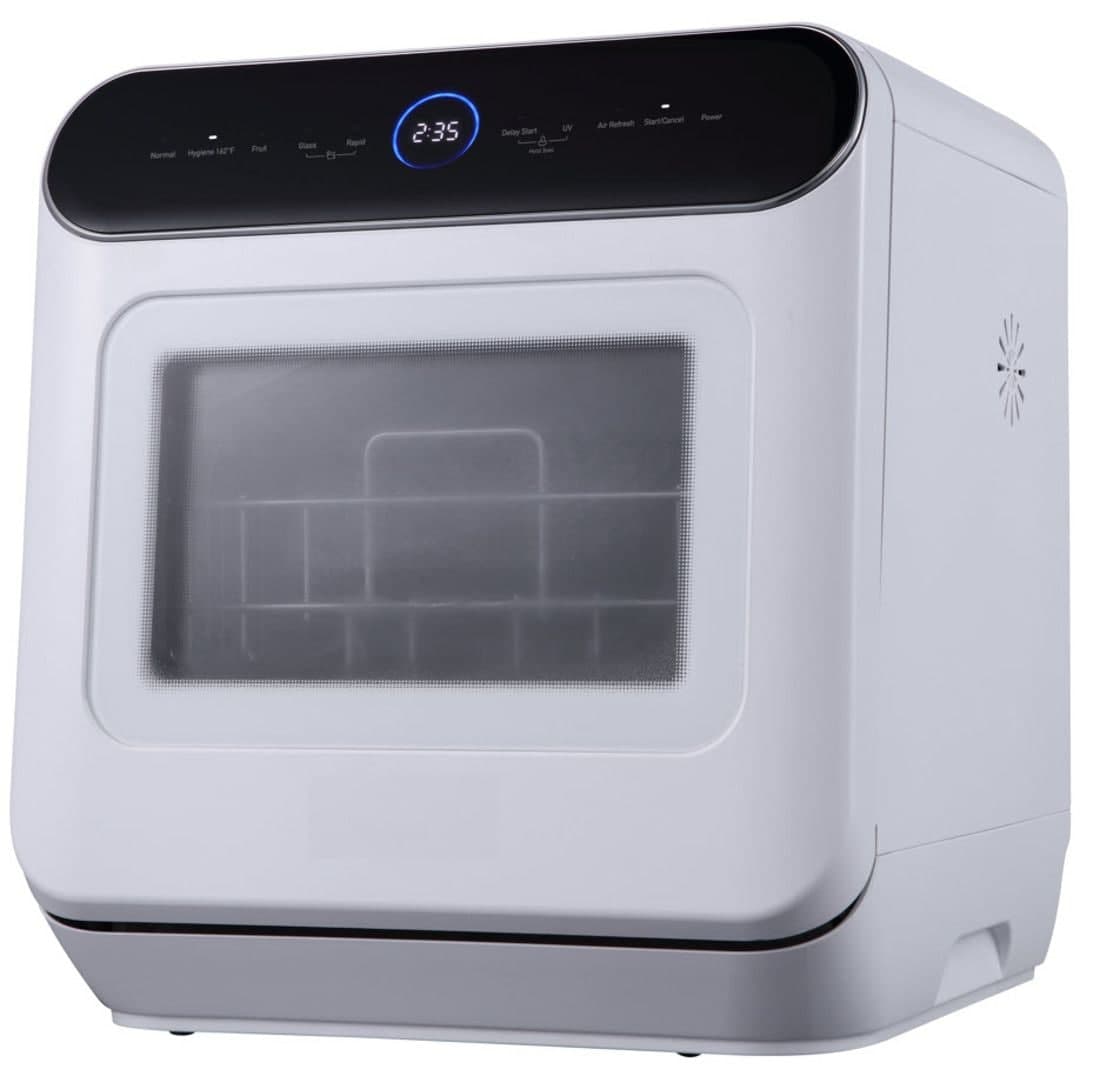 Hamilton Beach Portable Countertop Mini Dishwasher with 5-L Built-in Water Tank, White