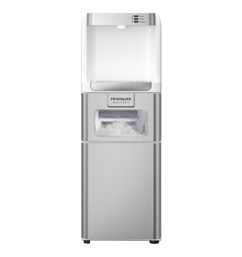 Frigidaire Top Load Hot & Cold Water Cooler with Built-In Ice Maker, Stainless Steel