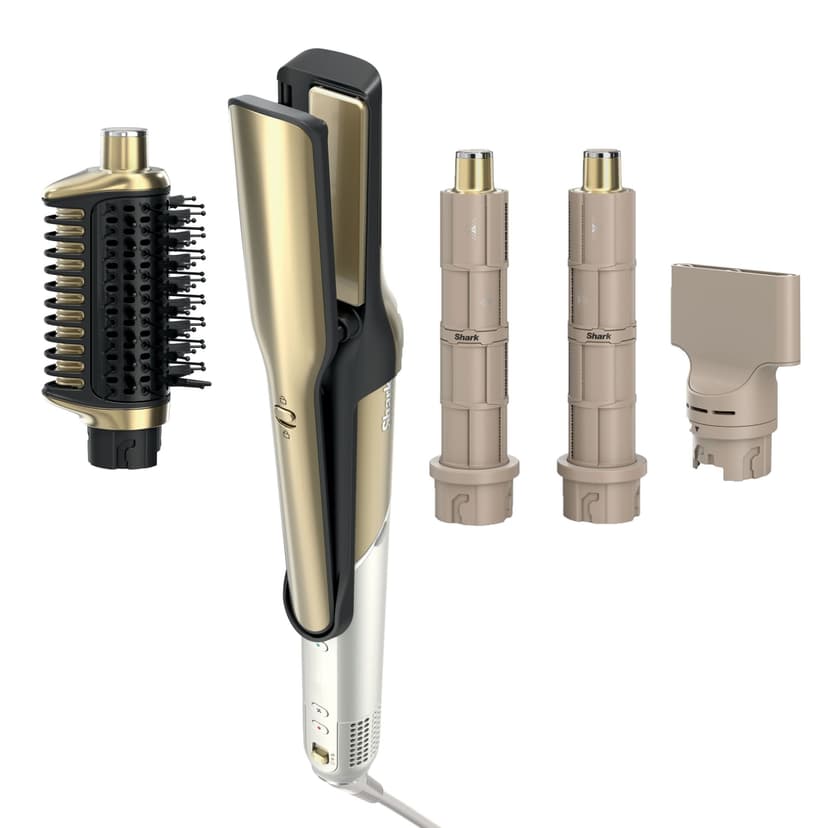 Shark Glam Air & Ceramic System Styling Kit with Wet or Dry Glam Brush and Air Straightener