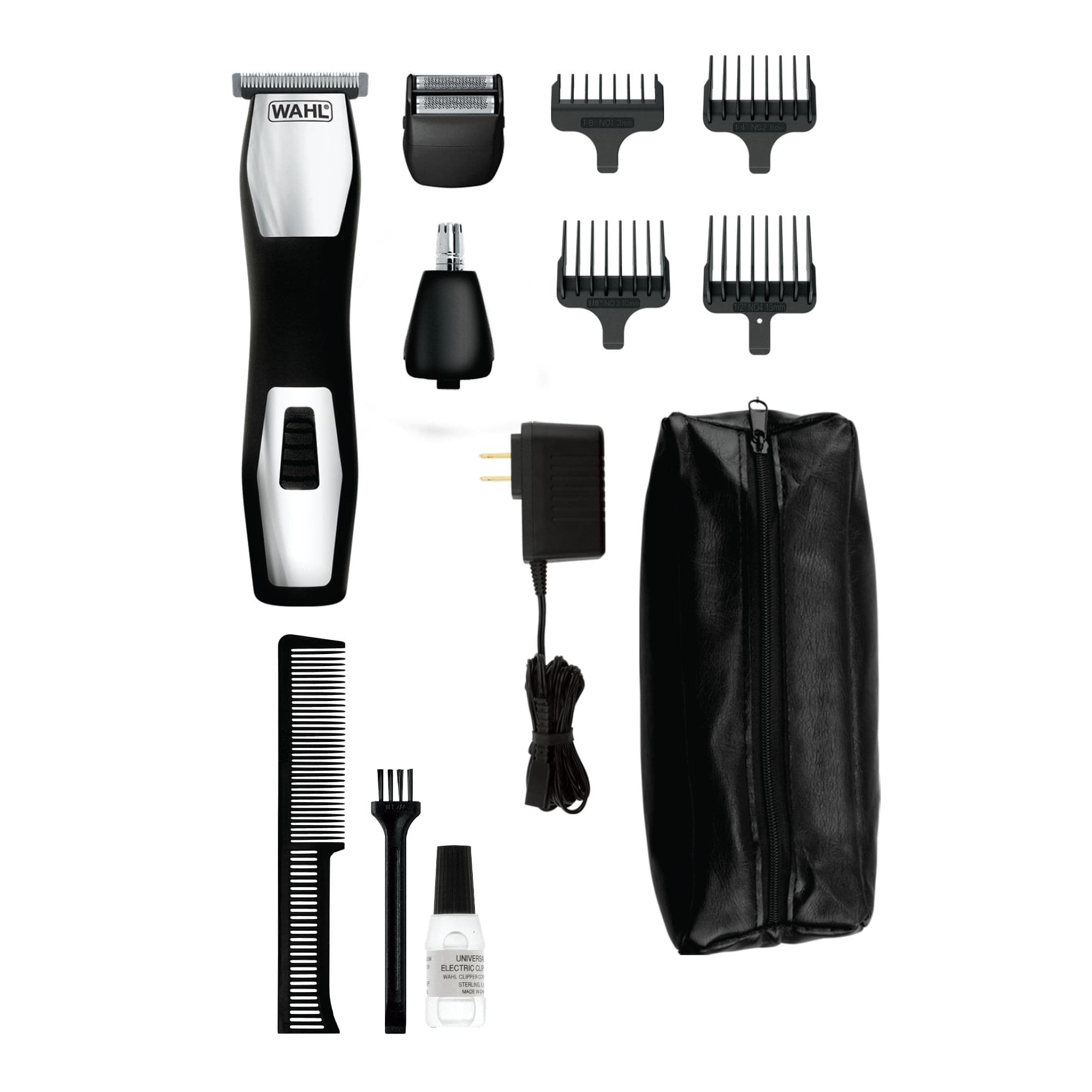 Wahl 3285 Beard & Body Grooming Kit with Rechargeable Cordless Hair Clipper/Trimmer, 10-pc