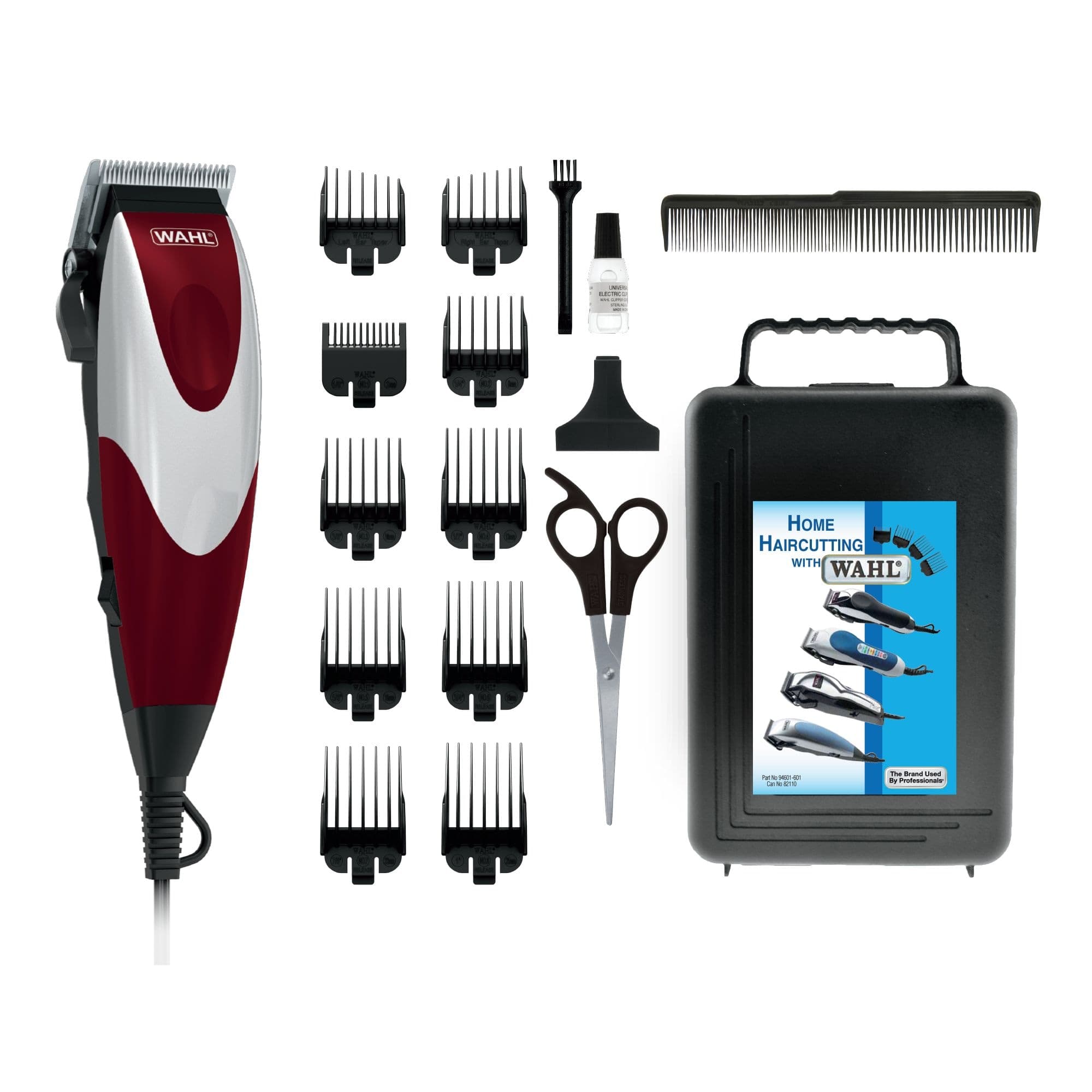 Wahl Performer Haircutting Kit with Trimmer/Clipper, Guide Combs & Scissors, 20-pc