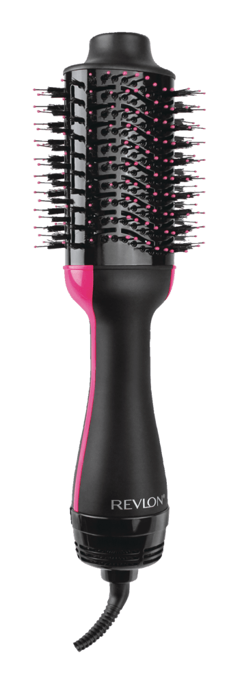 Revlon Salon One-Step Ceramic Ionic Hot Air Dryer Round Hair Brush & Volumizer, Black, 2.8-in