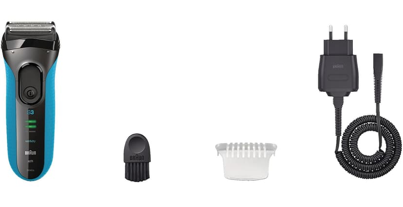 Braun Series 3: 3040s Wet & Dry Electric Razor/Foil Shaver with Precision Trimmer, 4-pc