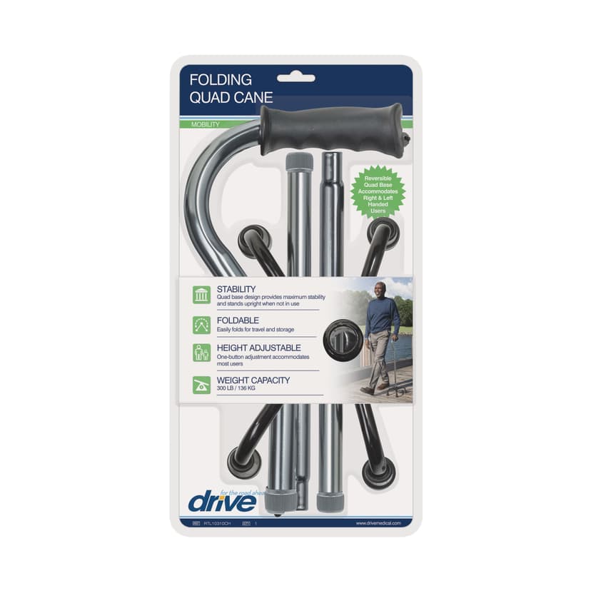 Drive Folding Quad Cane