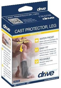 Drive Medical Waterproof Leg Cast Protector, Clear