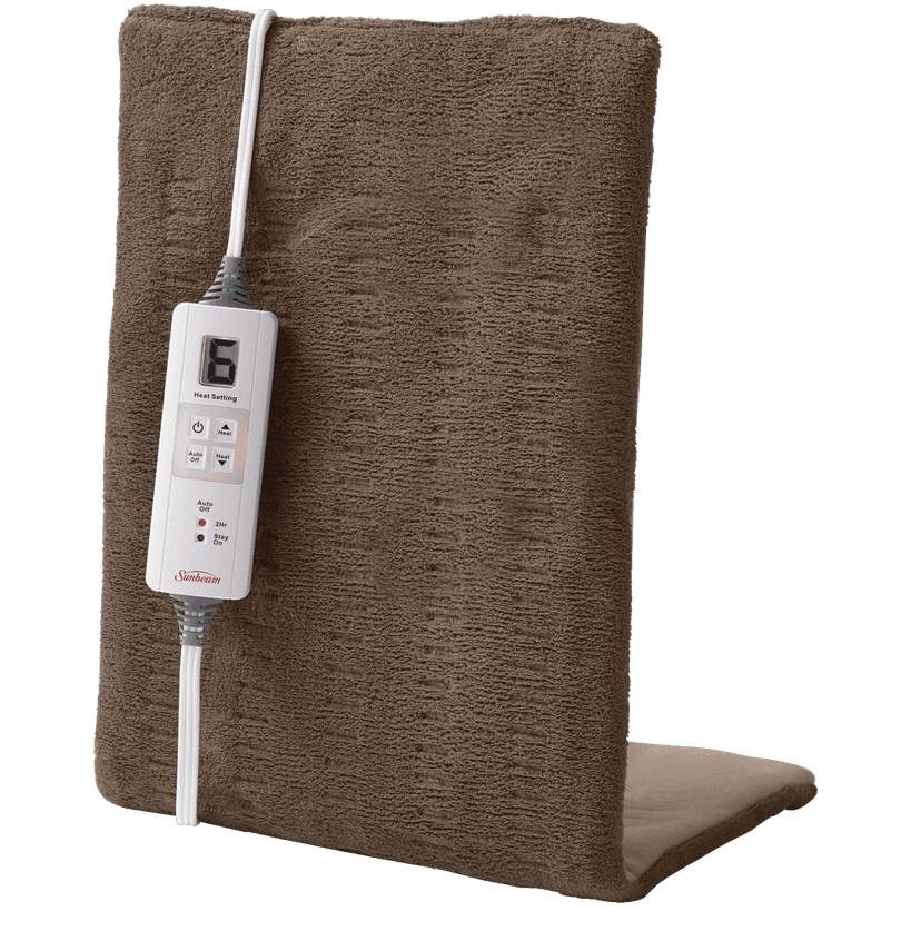 Sunbeam XpressHeat King Size Electric Heating Pad For Muscle & Joint Pain, Brown