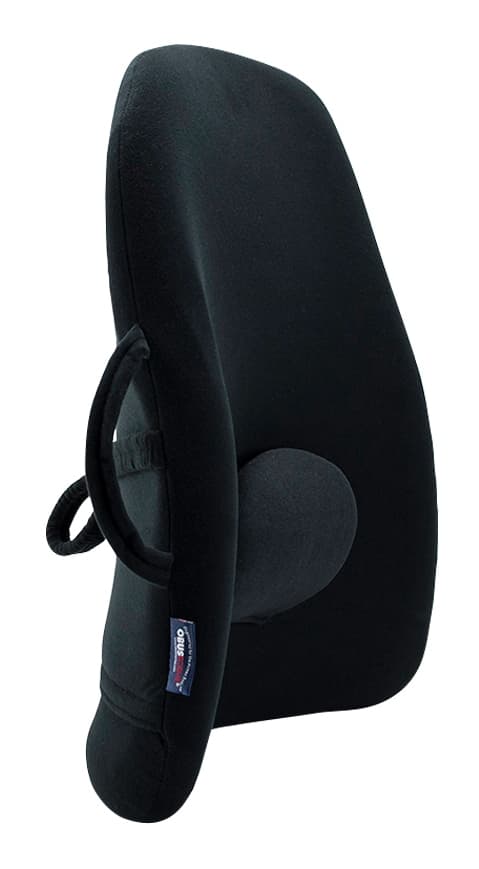 ObusForme Portable Low-Back Backrest Support Cushion with Lumbar Pad For Office Chair/Home/Car
