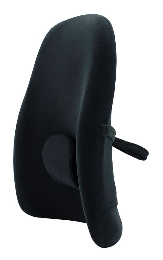 ObusForme Portable Wide-Back Backrest Support Cushion with Lumbar Pad For Office Chair/Home/Car