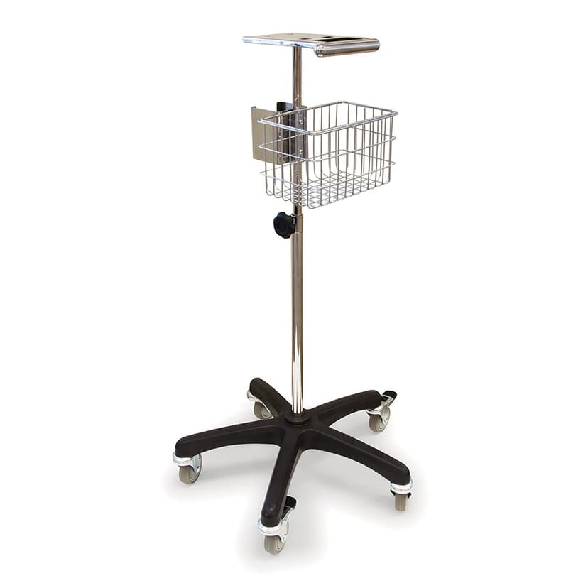 Bios Diagnostics Rolling Stand with Basket For Clinical Professional Blood Pressure Monitor