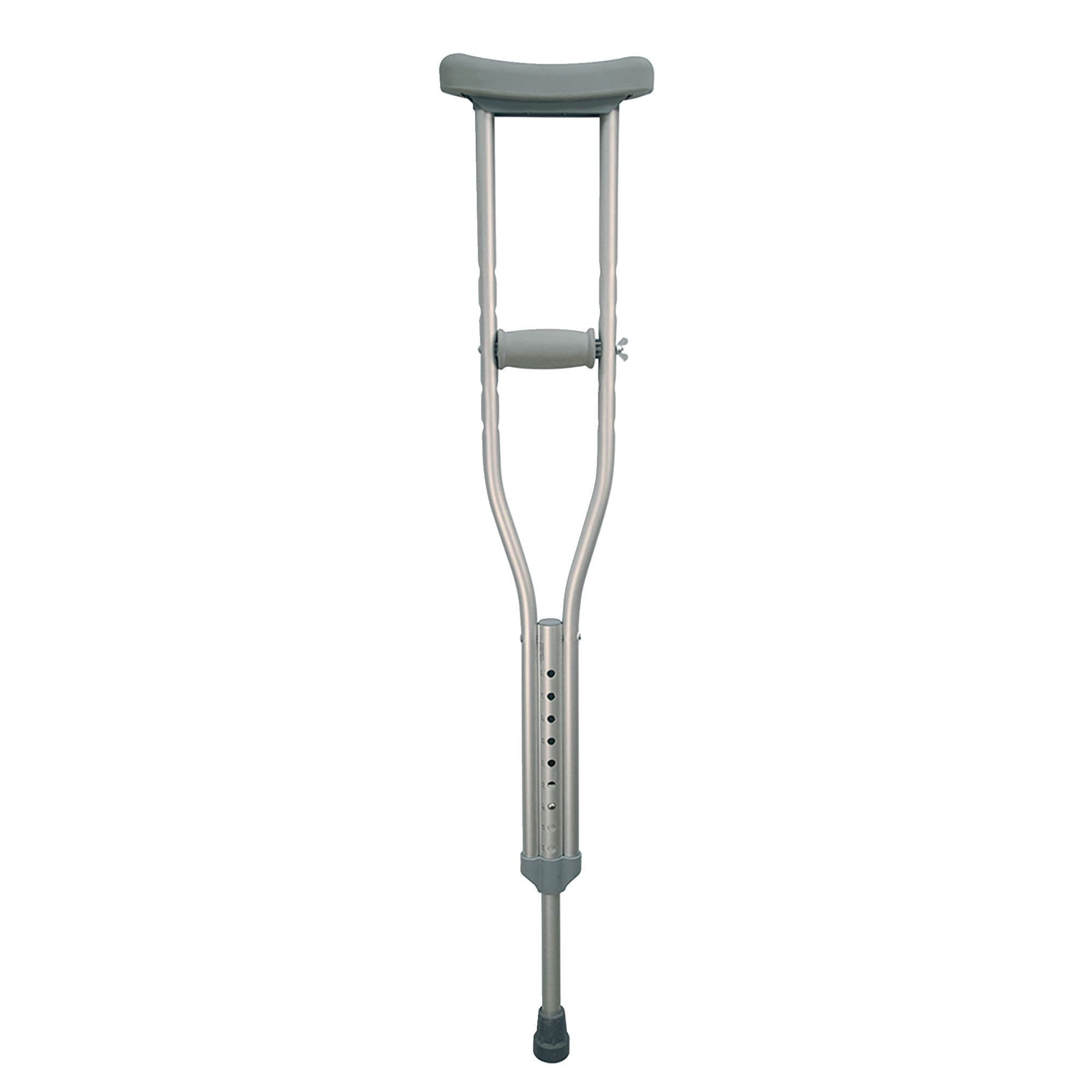 Bios Living Height Adjustable Lightweight Aluminum Padded Crutches, Youth, 2-pc