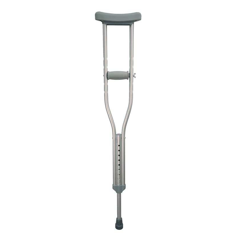 Bios Living Height Adjustable Lightweight Aluminum Padded Crutches, Youth, 2-pc