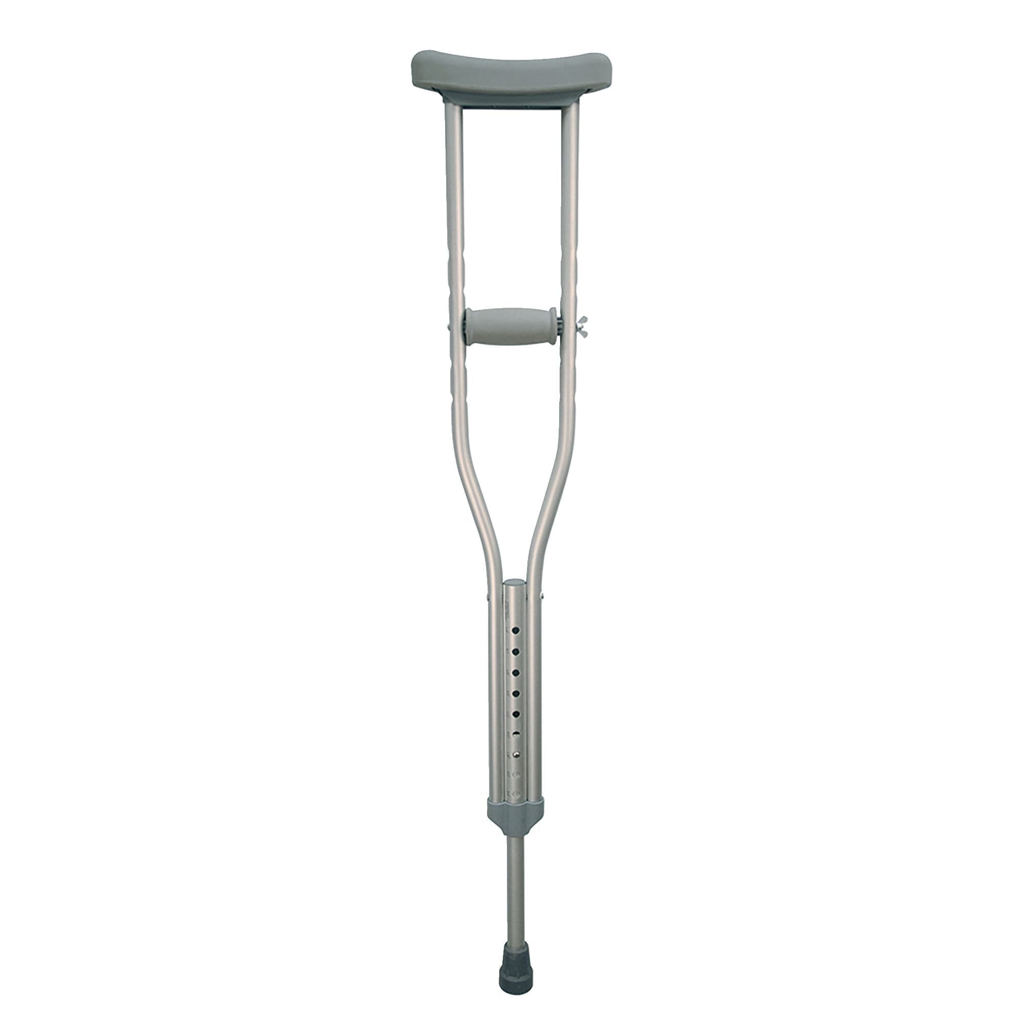 Bios Living Height Adjustable Lightweight Aluminum Padded Crutches, Adult, Medium, 2-pc