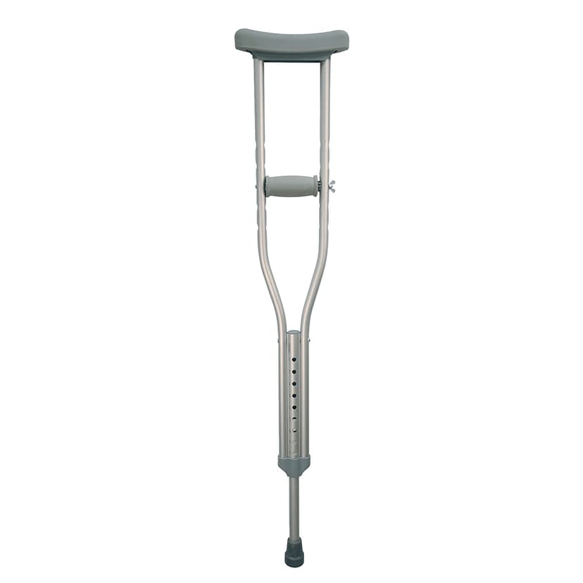 Bios Living Height Adjustable Lightweight Aluminum Padded Crutches, Adult, Medium, 2-pc