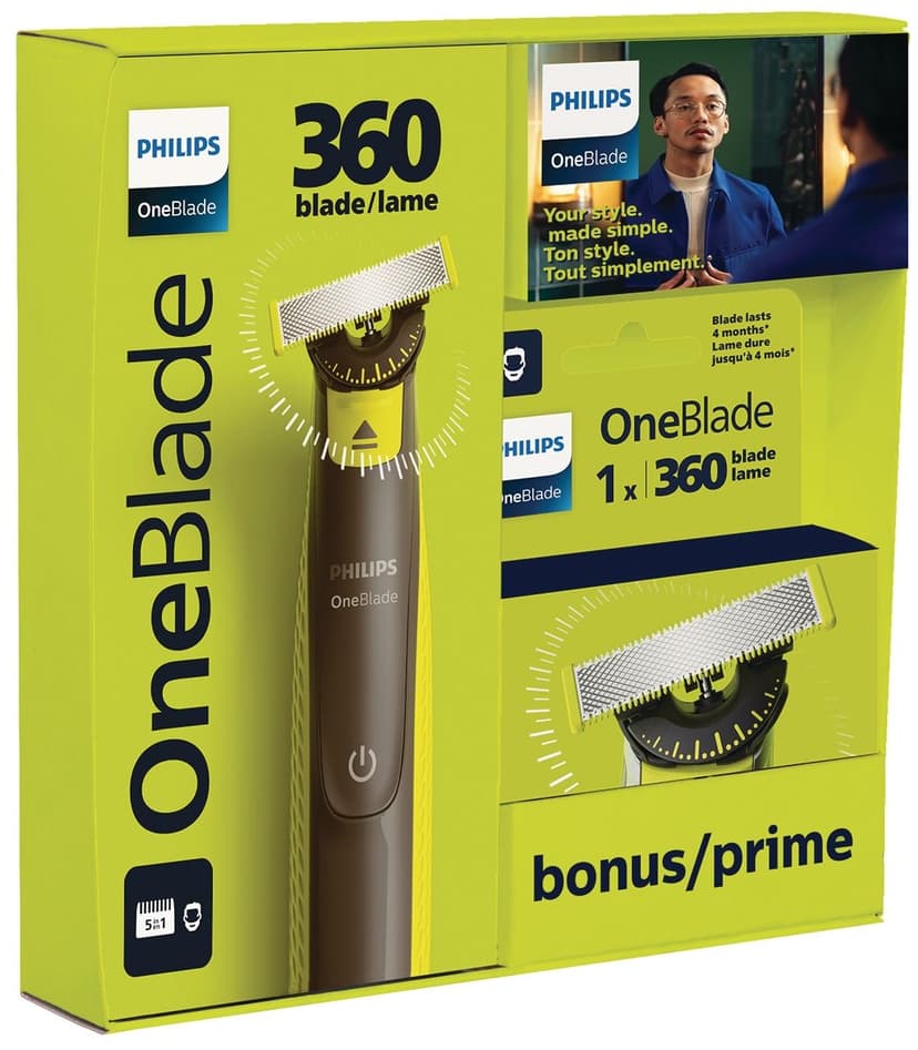 Philips OneBlade Trimmer with Bonus Head and Charging Cable