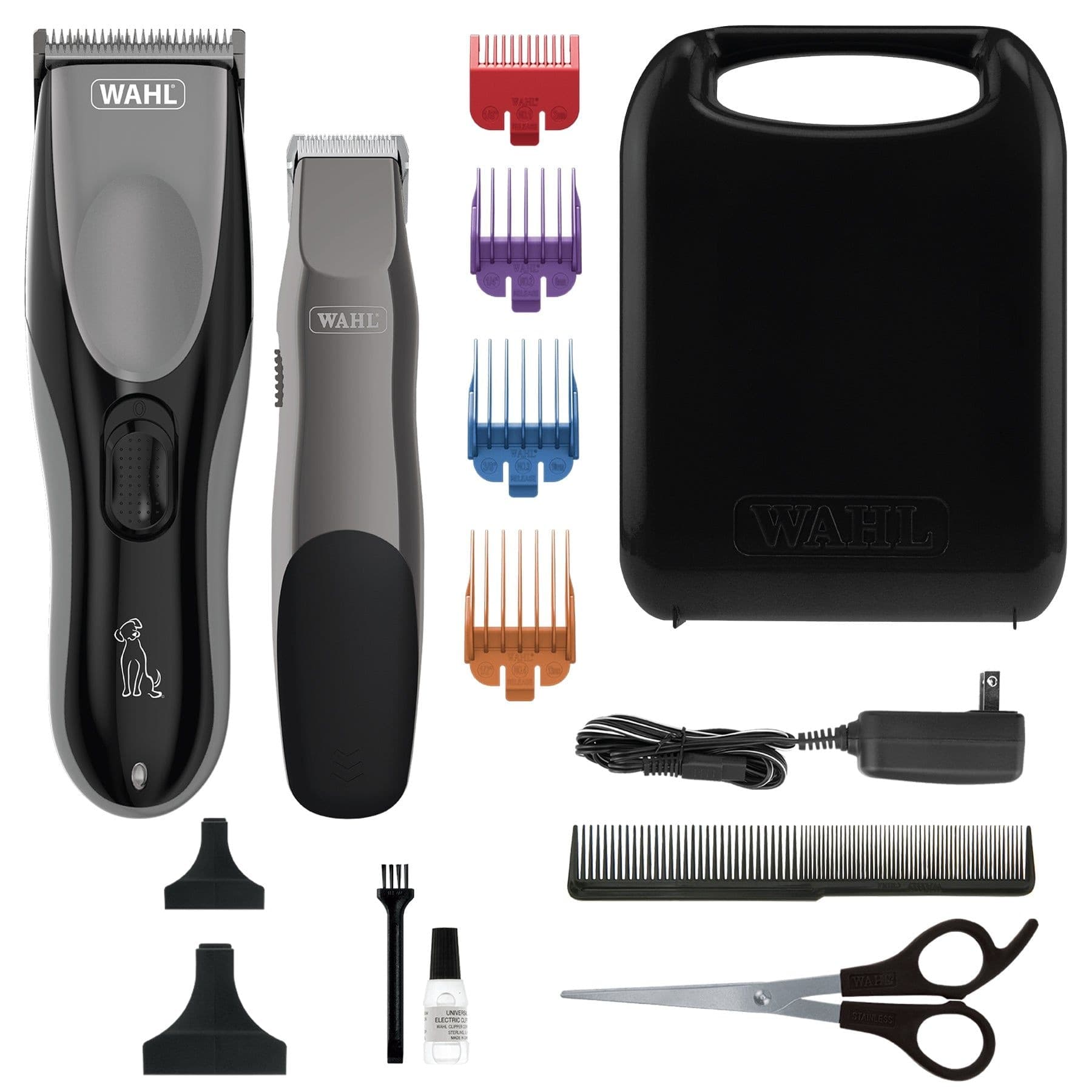 Wahl Groom Pro Rechargeable Pet Clipper Combo Kit, Model No. 58125, 14-pc