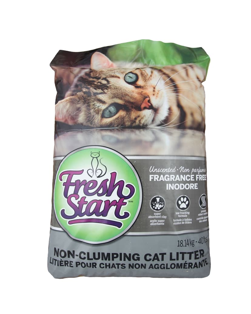 Fresh Start Non-Clumping Cat Litter, Unscented, 18-kg