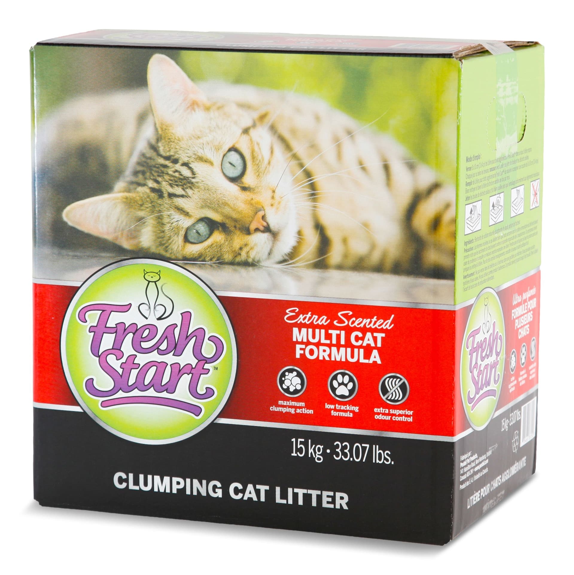 Fresh Start Multi-Cat Clumping Cat Litter, Scented, 15-kg
