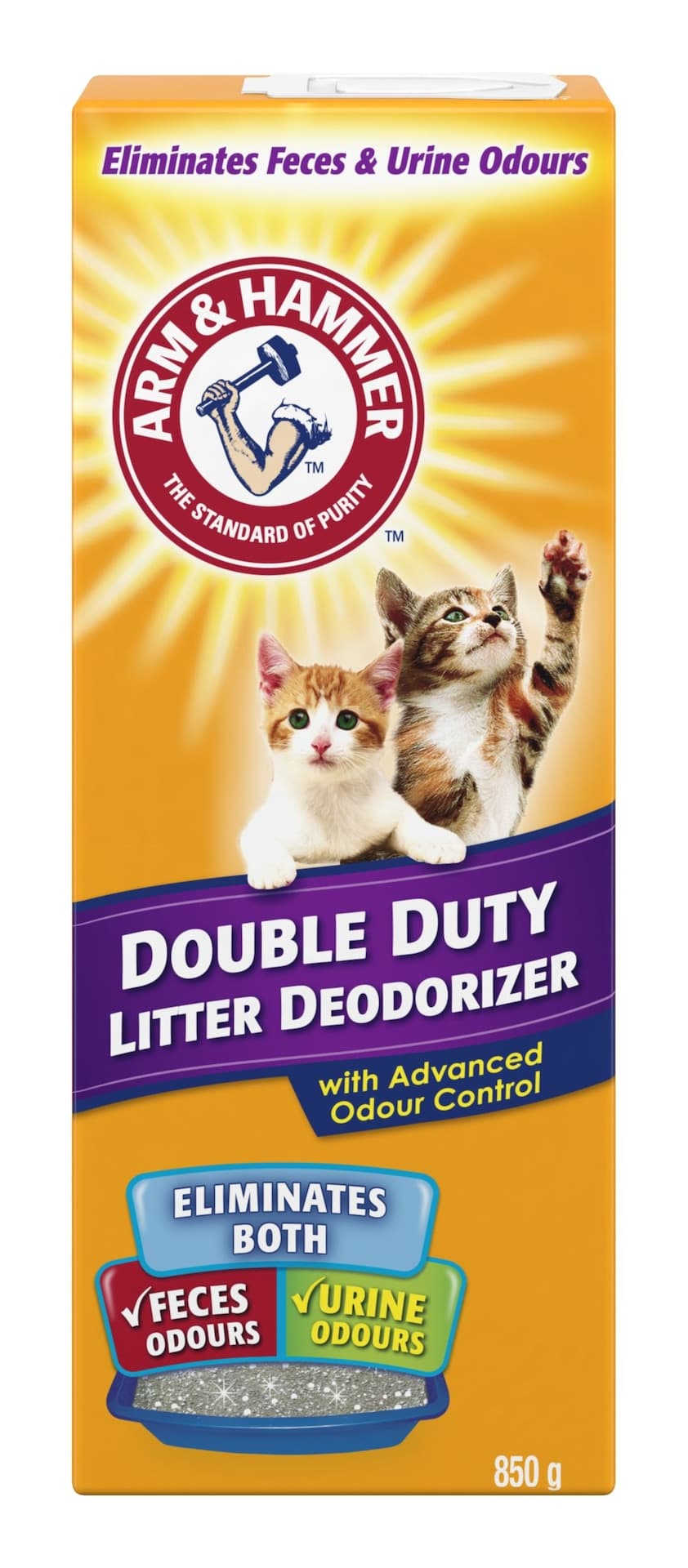 Arm & Hammer Double-Duty Cat Litter DeOdourizer with Advanced Odour Control, 850-g