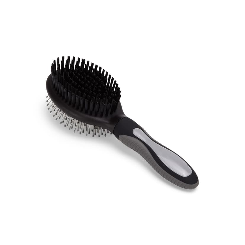 Well & Good Combo Bristle Pet Brush, Large, Black