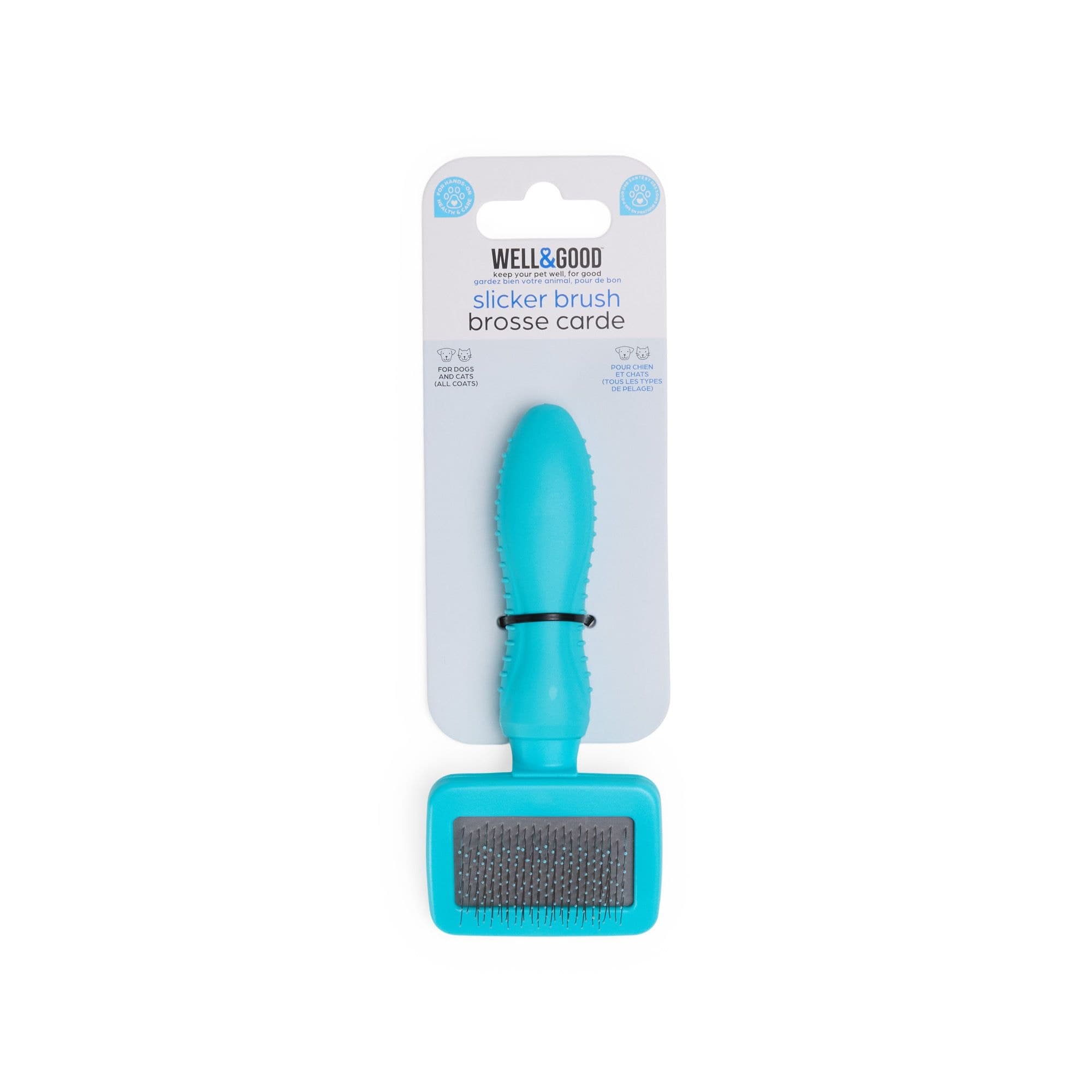 Well & Good Cushion Dog Slicker Brush, X-Small, Assorted