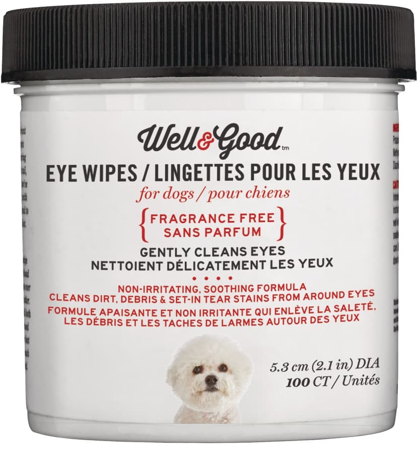 Well & Good Dog Eye Wipes, 100-pk