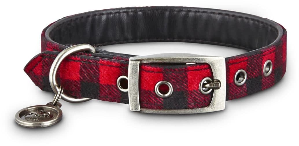 Petco Buffalo Check Plaid Adjustable Dog Collar, Small