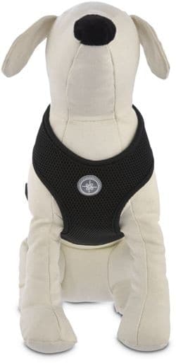 Petco Black Mesh Step-In Dog Harness Vest, Adjustable Straps, Medium